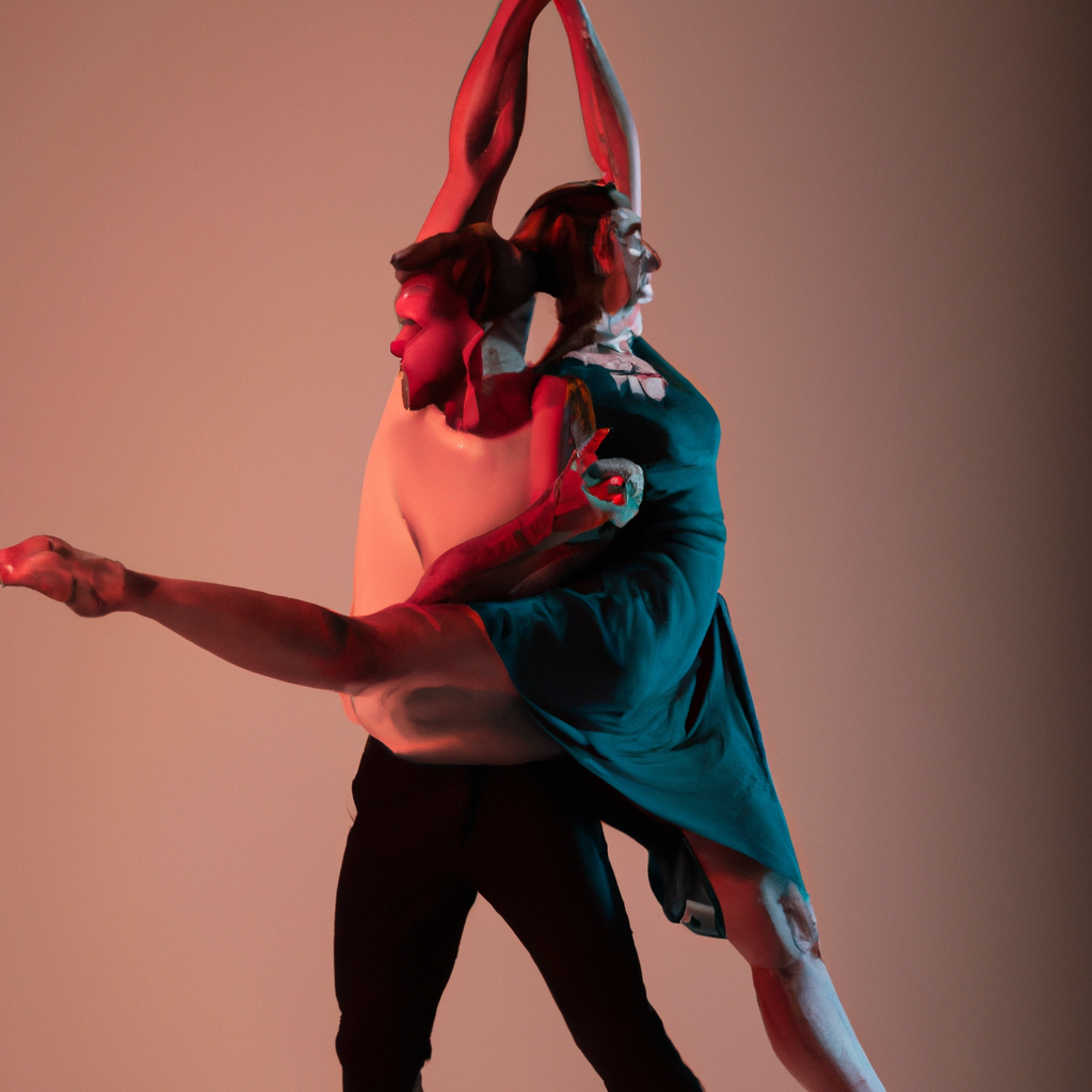 Contemporary dancers in a London studio with soft window light